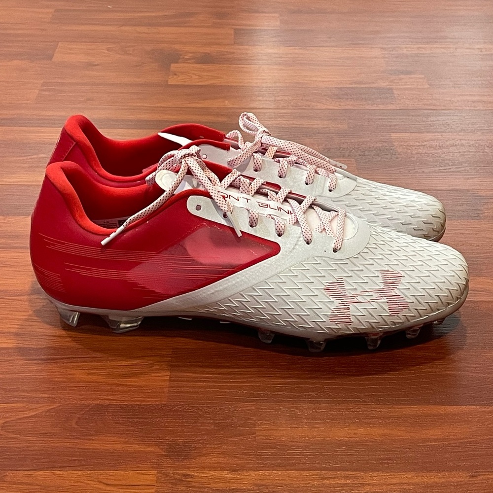 Under Armour Blur Lux MC ‘White Red’ (size mens 15)